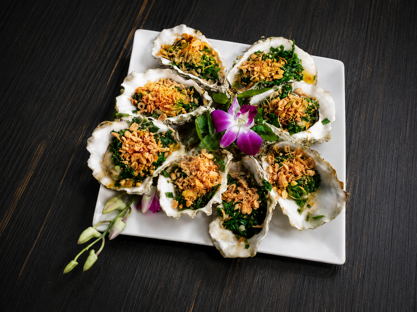 Hàu Nướng Mỡ Hành